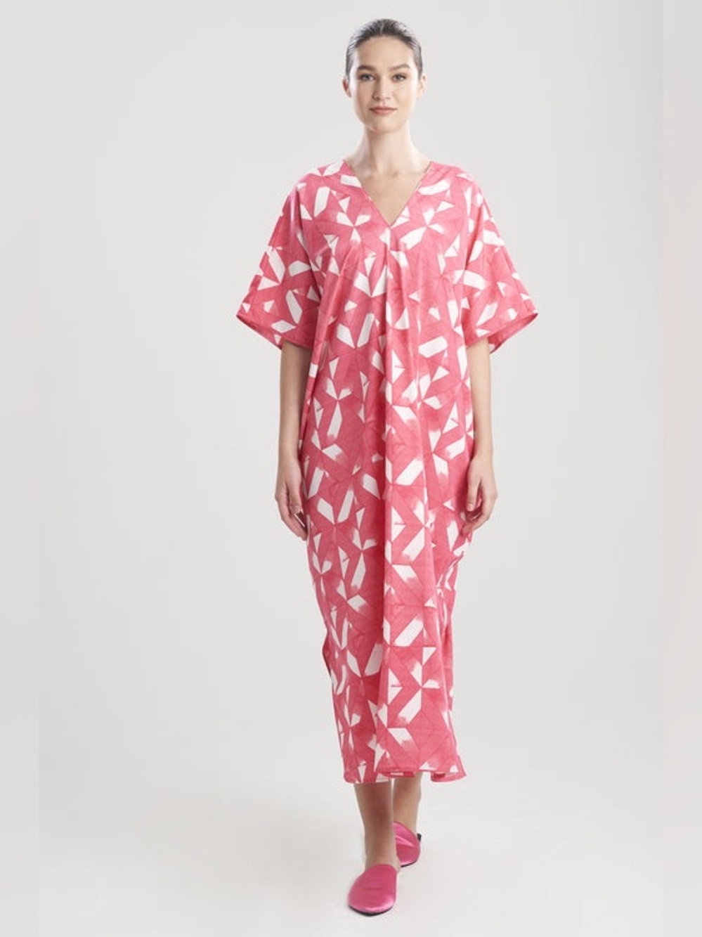 NWT Natori Sumi Caftan in Watermelon size Small